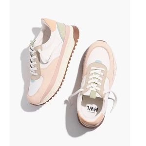 NEW Madewell MWL Kickoff Trainer Sneakers in Pastel Colorblock Size 7